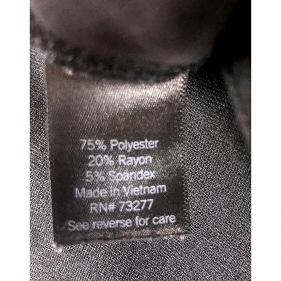 Simply Vera Vera Wang Womens Black Bootcut Stretch Pants Size L Career Trousers - Picture 4 of 9